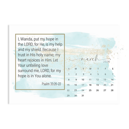 Trust in His Faithfulness - 2026 Calendar