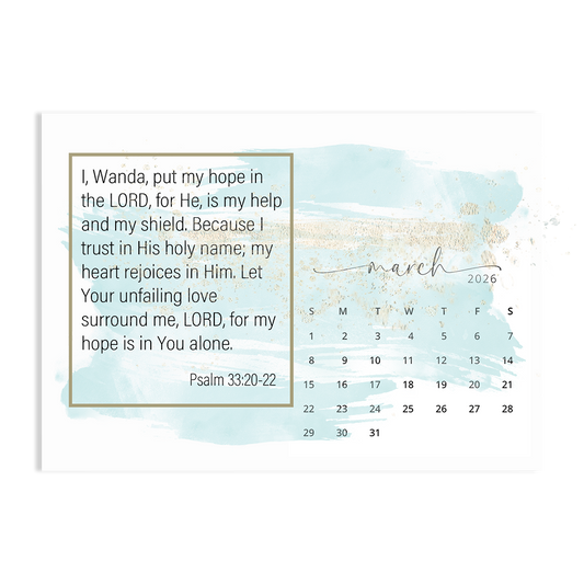 Trust in His Faithfulness - 2026 Calendar