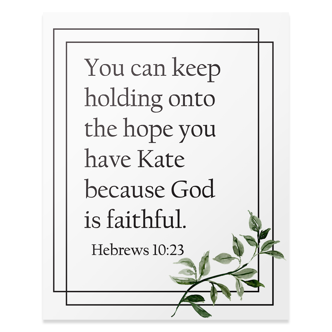 Hebrews 10:23 - Print