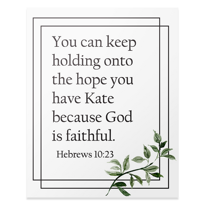 Hebrews 10:23 - Print