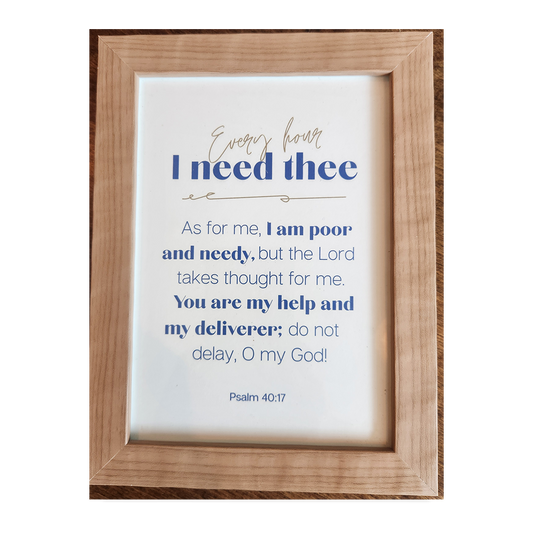 Framed Print - Every Hour - 5x7