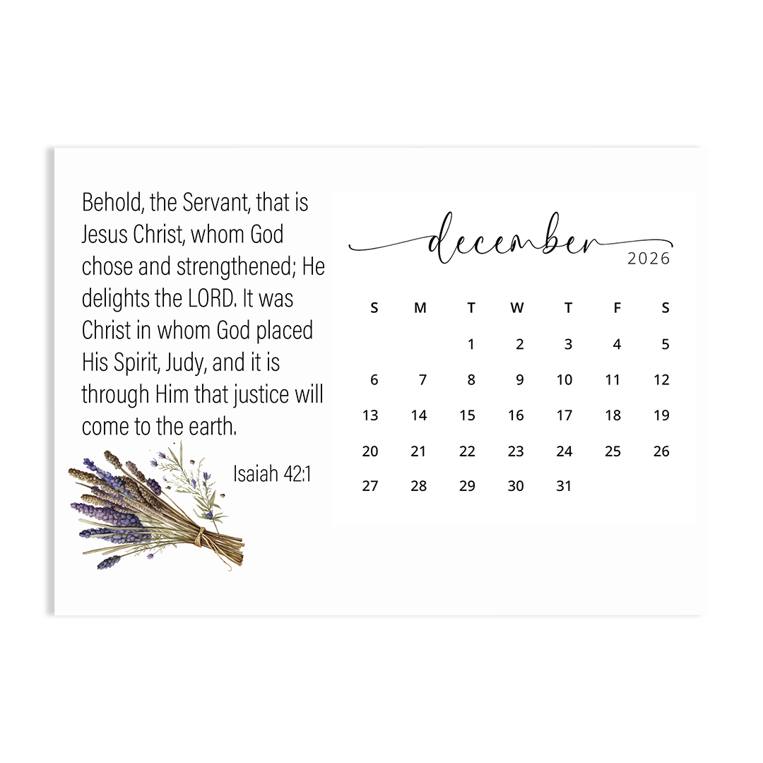 Behold! A Year Living in AWE of GOD - 2026 Calendar