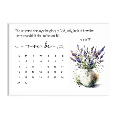 Behold! A Year Living in AWE of GOD - 2026 Calendar