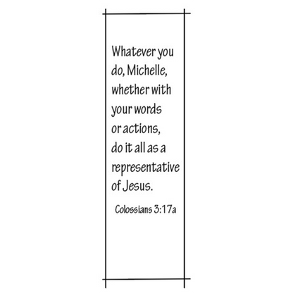 Colossians 3:17a Bookmarks (Set of 4)