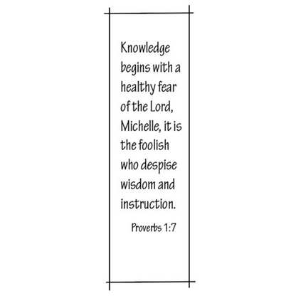 Proverbs 1:7 Bookmarks (Set of 4)