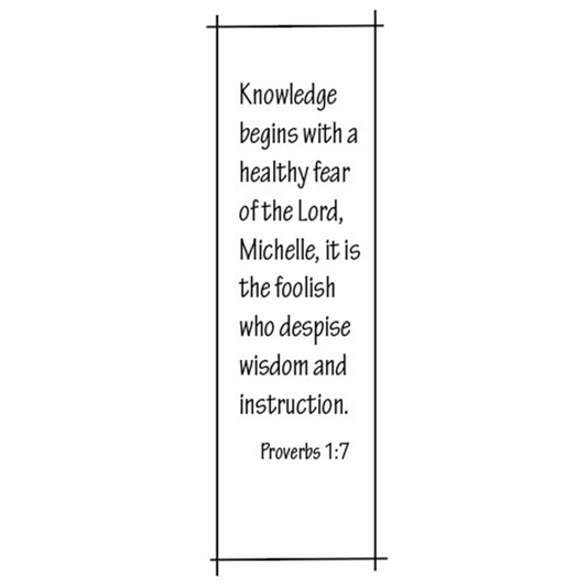 Proverbs 1:7 Bookmarks (Set of 4)