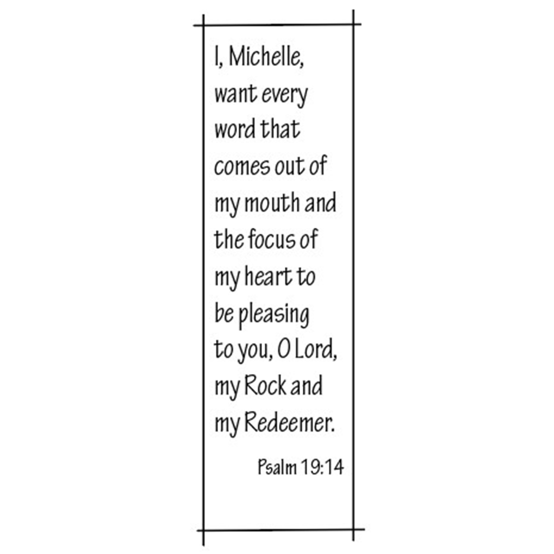 Psalm 19:14 Bookmarks (Set of 4)