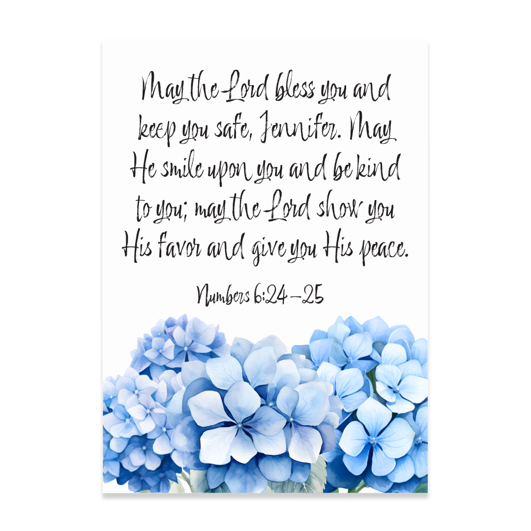 Numbers 6 24-25 - Print