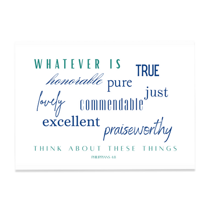 Philippians 4:8 - Print
