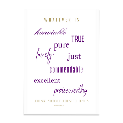 Philippians 4:8 - Print