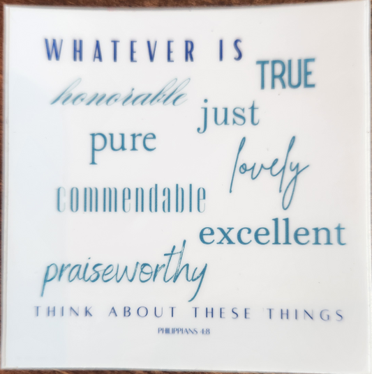 Sticker - Philippians 4:8