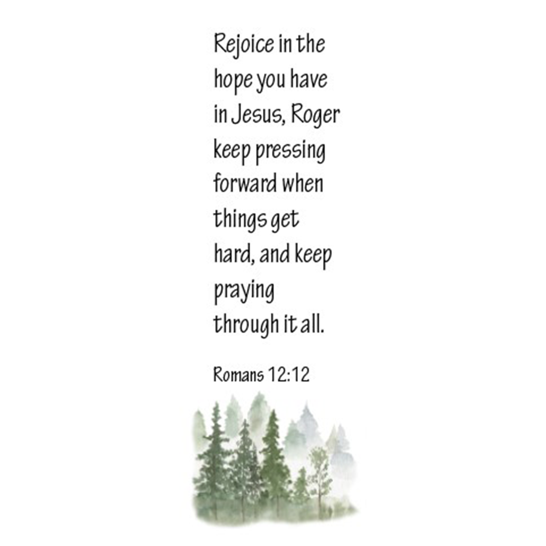 Romans 12:12 Bookmarks (Set of 4)