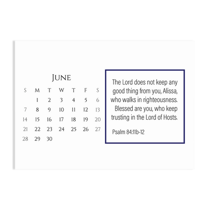 Trust in His Faithfulness - 2026 Calendar