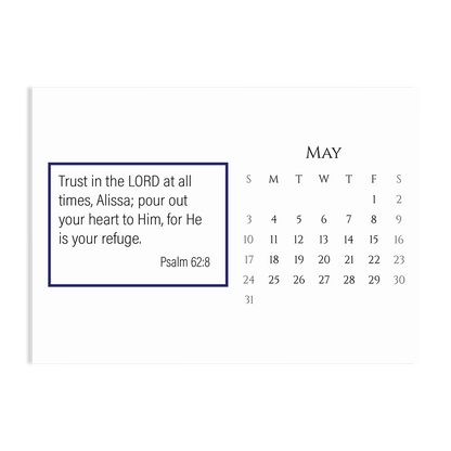 Trust in His Faithfulness - 2026 Calendar