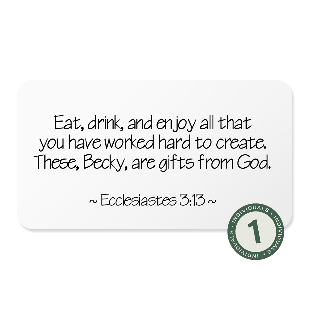 Taste and See (For Individuals)