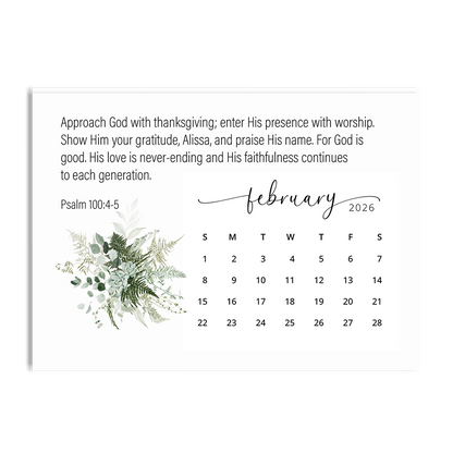 Trust in His Faithfulness - 2026 Calendar