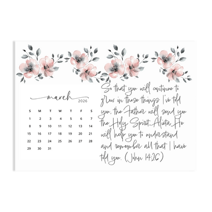 The Words of Jesus - 2026 Calendar