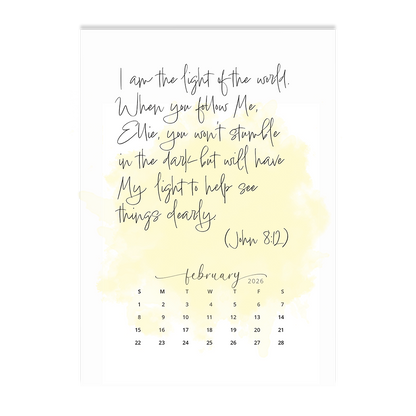 The Words of Jesus - 2026 Calendar